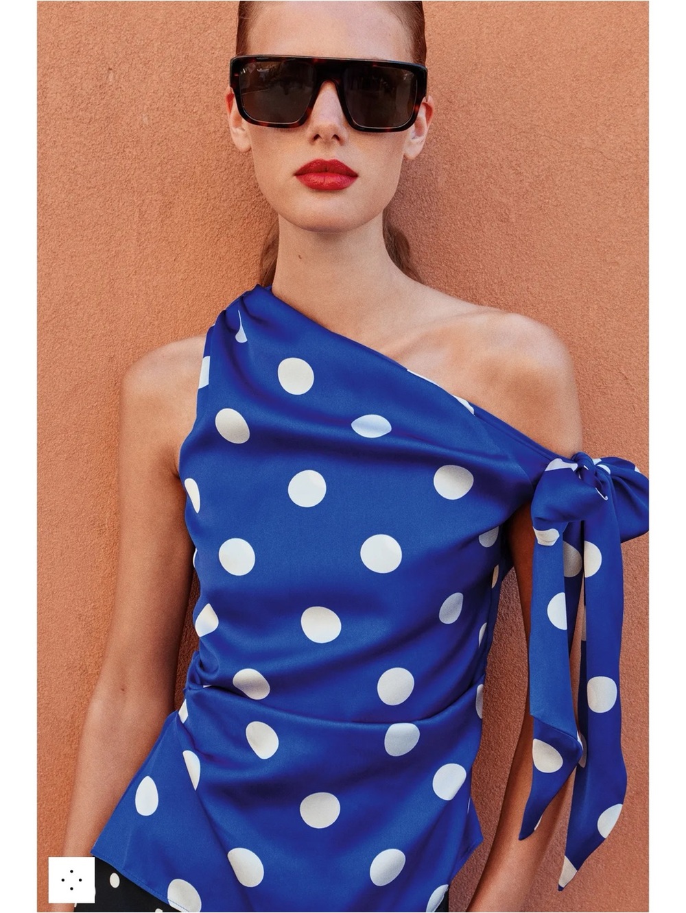 Zara POLKA DOT BOW TOP